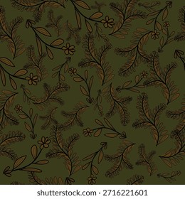 El diseño combina motivos naturales y detalles artísticos, creando un look bohemio atrevido y acogedor. Ideal para textiles, Fondos de pantalla, decoración del hogar, diseño de moda, empaques y proyectos creativos que buscan un ambiente boho elegante y expresivo