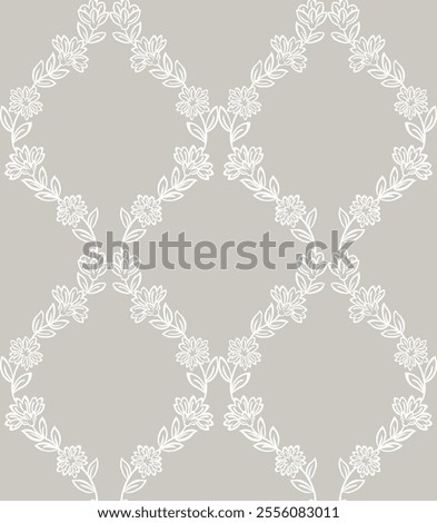 Boho floral print pattern ,flower repeat vector file, floral damask pattern, block print