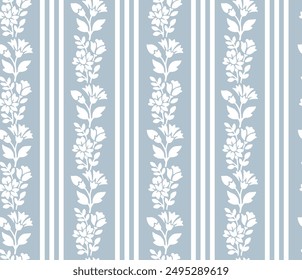 boho floral raya floral repetir patrón Vector archivo Pequeña flor