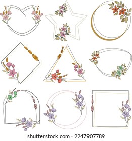 Boho Flower Acrh Frame Collections