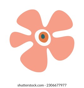 Boho Blume Kopf Vektorgrafik
