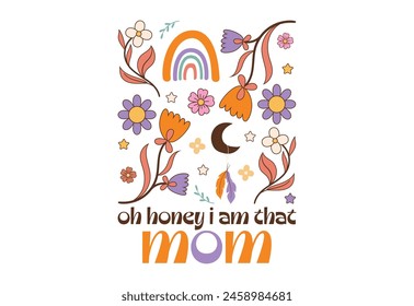 Boho Flower Mother's Day Quote