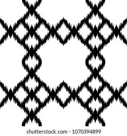 Boho Geomatric Check Seamless Pattern