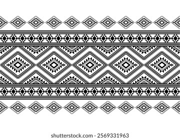 Boho geometric ornament. Vector seamless pattern. Mexican blanket, rug. Woven carpet illustration, wallpaper, clothing, wrapping, Batik, fabric, embroidery style, sadu.