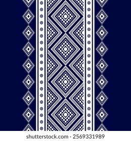 Boho geometric ornament. Vector seamless pattern. Mexican blanket, rug. Woven carpet illustration, wallpaper, clothing, wrapping, Batik, fabric, embroidery style, sadu.