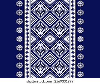 Boho geometric ornament. Vector seamless pattern. Mexican blanket, rug. Woven carpet illustration, wallpaper, clothing, wrapping, Batik, fabric, embroidery style, sadu.