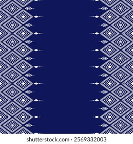 Boho geometric ornament. Vector seamless pattern. Mexican blanket, rug. Woven carpet illustration, wallpaper, clothing, wrapping, Batik, fabric, embroidery style, sadu.