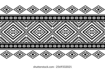 Boho geometric ornament. Vector seamless pattern. Mexican blanket, rug. Woven carpet illustration, wallpaper, clothing, wrapping, Batik, fabric, embroidery style, sadu.