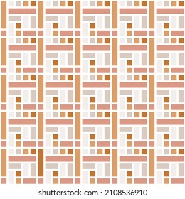 Boho geometrical shapes seamless pattern.