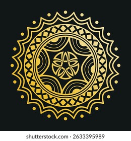 Boho Golden Mandala para Projetos Cricut