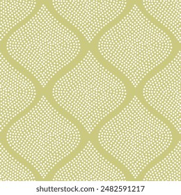 Boho Green Motif Seamless Pattern