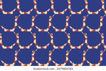 Boho Groovy freak 2025 Zodiac snake background. Modern Abstract 2025 Chinese new year background. Retro aesthetic vector illustration.  Blue red pastel colors.