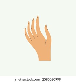 Boho Hand Shaped Summer Illustration for design needs, Landing Pages, Animation, Apps, Presentations, Content Creator and other Promotions