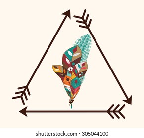 Boho icon digital design, vector illustration 10 eps graphic