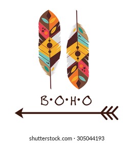 Boho icon digital design, vector illustration 10 eps graphic