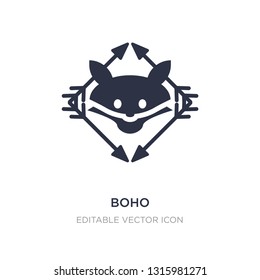 boho icon on white background. Simple element illustration from Animals concept. boho icon symbol design.