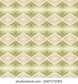 Boho Ikat Retro-Vektor nahtlos wiederholen Muster.