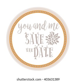 Boho Invitation Card in white color background