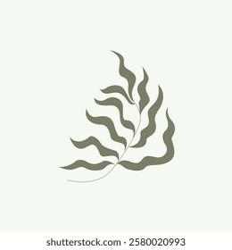 Boho Leaf Summer Illustration for design needs, Landing Pages, Animation, Apps, Presentations, Content Creator and other Promotions