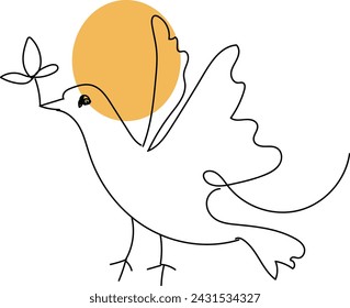Boho Line art vector Stock Photo