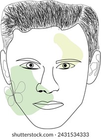 Boho Line art vector Stock Photo