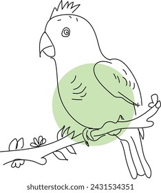 Boho Line art vector Stock Photo