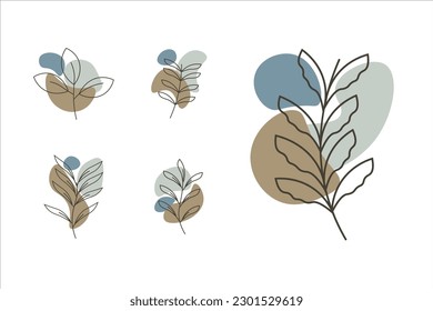 Diseño de vectores de la línea Boho