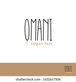 Boho logo design template. Concept.