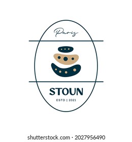 Boho logo design templates. Doodle Bohemian icons and symbols. Modern tribal, ethnic logotype. Vector illustration.