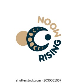 Boho logo design templates. Doodle Bohemian icons and symbols. Modern tribal, ethnic logotype. Vector illustration.