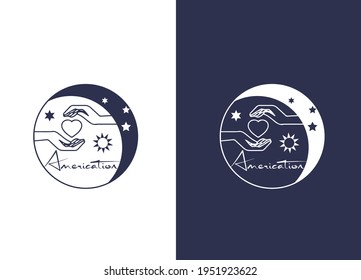 Logotipos dibujados a mano por Boho Love. Citas de San Valentín para insignias de estilo bohemio, postales, superposiciones de fotos, tarjetas de felicitación, camisetas, impresiones de estilo retro. Ilustración vectorial caligráfica vintage
