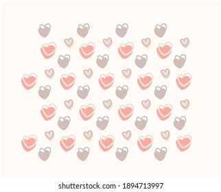 Boho Liebe, Herz Muster, inspirierendes Poster