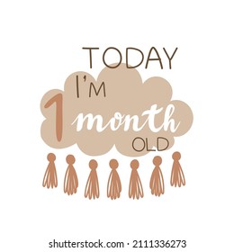 813 1 month old card Images, Stock Photos & Vectors | Shutterstock