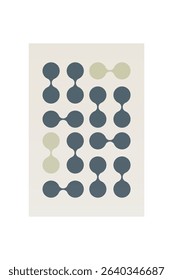 Boho Minimalist Abstract Wave Line Art. Abstract Bauhaus Wall Art Decor