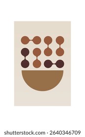 Boho Minimalist Abstract Wave Line Art. Abstract Bauhaus Wall Art Decor