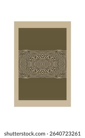 Boho Minimalist Abstract Wave Line Art. Abstract Bauhaus Wall Art Decor