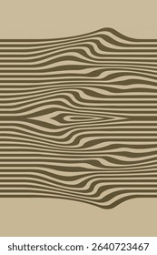 Boho Minimalist Abstract Wave Line Art. Abstract Bauhaus Wall Art Decor