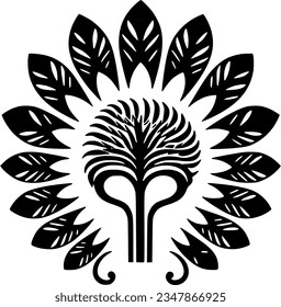 Boho - Minimalist and Flat Logo - Vector illustration