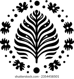 Boho - Minimalist and Flat Logo - Vector illustration