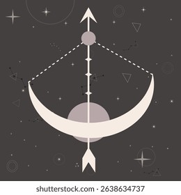 Boho Moon Phases and Celestial Art – Mystical Cosmic Night Sky Design