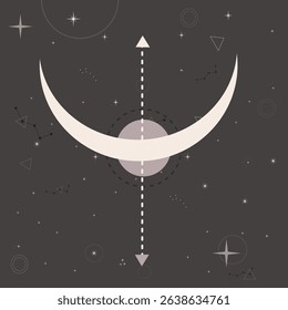 Boho Moon Phases and Celestial Art – Mystical Cosmic Night Sky Design