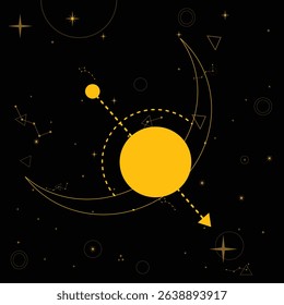 Boho Moon Phases and Celestial Art – Mystical Cosmic Night Sky Design