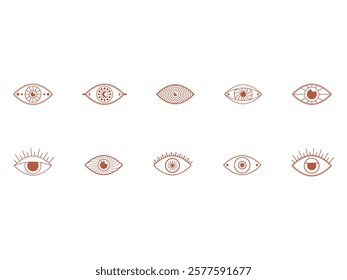 Boho Mystical Eye Element Set