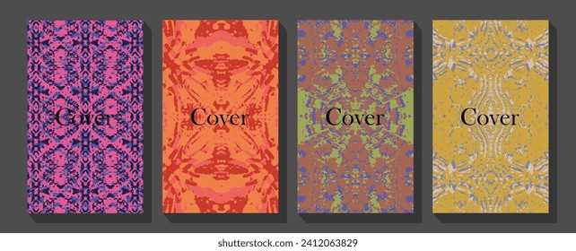 Boho mystical vector posters with inspirational quotes about energy, magic and good vibes.   Banner overlay. Retro vintage background collection
