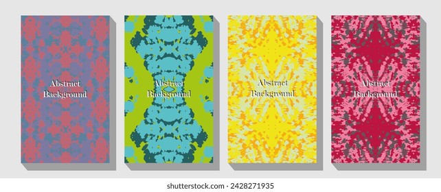 Boho mystical vector posters with inspirational quotes about energy and good vibes.   Golden frames.