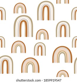 Boho Nursery Rainbow Pattern For Playroom And Kids Bedrooms With Neutral Gender Colors
