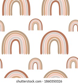 Boho Nursery Rainbow Pattern For Playroom And Kids Bedrooms With Neutral Gender Colors