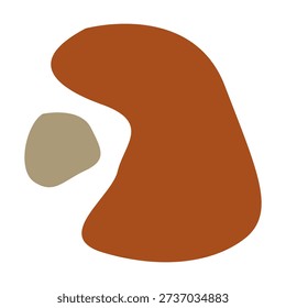 Boho organic abstract blob icon featuring free form shape and natural flow. Perfect for branding, decor, editorial layouts, backgrounds, and creative visual projects.