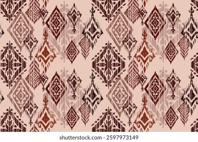 Boho paisley Floral Motifs African Ikat pattern embroidery border. Ethnic ikat floral Ethnic Indian Pattern Ikat pattern Ethnic Pattern.Border indian floral Aztec embroidery border seamless patterns.