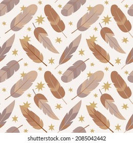 Boho pattern design. Ethnic mystic spiritual style wallpaper. Magic, esoteric, tribal outline boho pattern. Catcher texture. Spiritual decoration. Sacred boho fabric fashion decor. Vector illustration